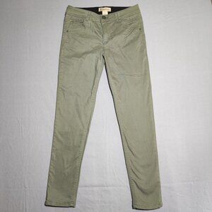 Democracy jeans women's size 8 olive green colour stretchy skinny fit